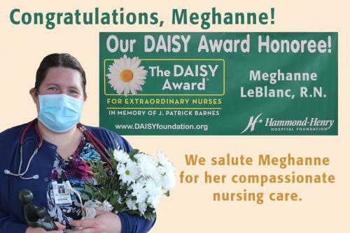Congrats Meghanne DAISY Award Honoree