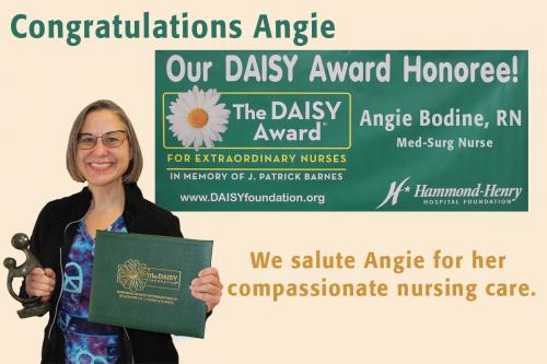 Hammond-Henry Hospital DAISY Award Honoree Angie Bodine, RN